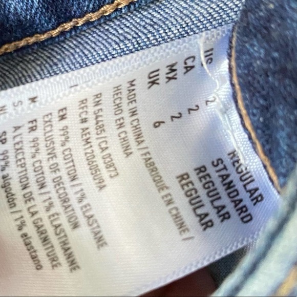 American Eagle Vintage High Rise Skinny Jeans Size 2 - Picture 9 of 10